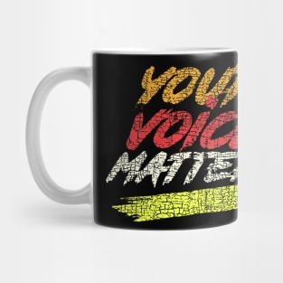 your voice matters, 2020 vote t shirt, democrat republican, Donald trump vs joe biden Mug